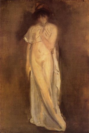 The Little Red Cap Oil painting by James Abbott McNeill Whistler