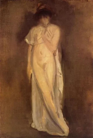 The Little Red Cap by James Abbott McNeill Whistler Oil Painting