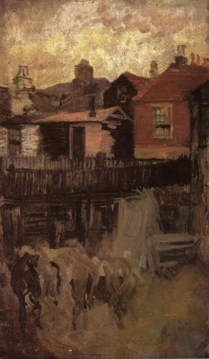 The Little Red House Oil painting by James Abbott McNeill Whistler