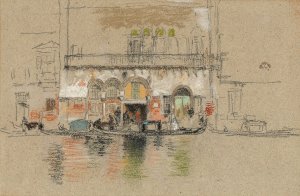 The Palace; White and Pink by James Abbott McNeill Whistler Oil Painting