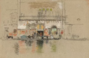 The Palace; White and Pink by James Abbott McNeill Whistler Oil Painting