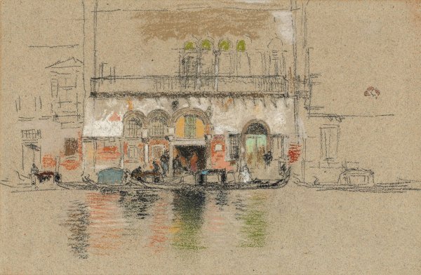 The Palace; White and Pink  by James Abbott McNeill Whistler - Hand-Painted Oil Painting Reproduction
