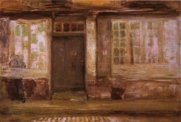 Main Product Photo of The Priest's Lodging, Dieppe Painting by James Abbott McNeill Whistler
