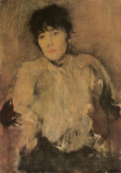 The Rose Scarf by James Abbott McNeill Whistler - Hand-Painted Oil Painting Reproduction