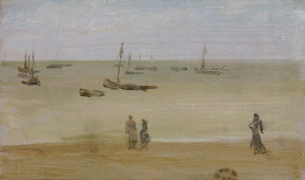 The Seashore  by James Abbott McNeill Whistler - Hand-Painted Oil Painting Reproduction