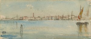 Venice Harbor by James Abbott McNeill Whistler Oil Painting
