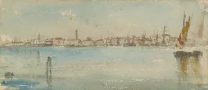 Venice Harbor by James Abbott McNeill Whistler Oil Painting