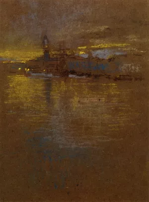 View Across the Lagoon Oil painting by James Abbott McNeill Whistler
