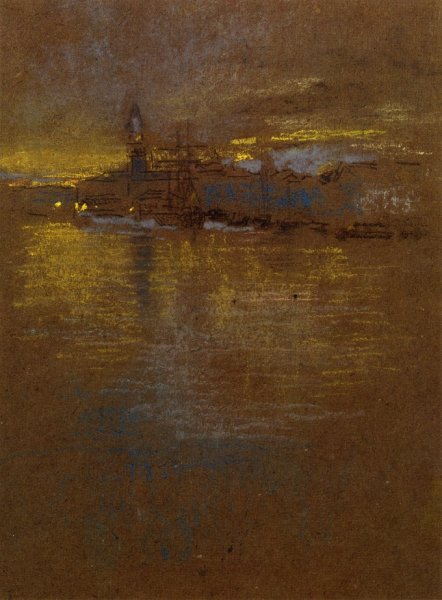Main Product Photo of View Across the Lagoon Painting by James Abbott McNeill Whistler
