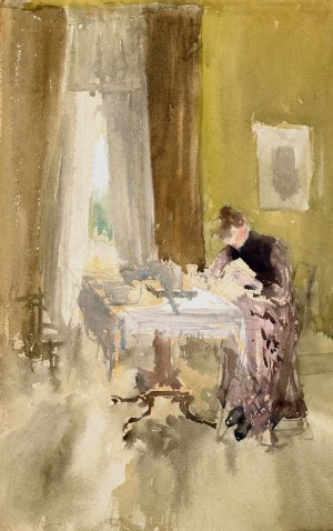 Violet and Amber-Tea by James Abbott McNeill Whistler Oil Painting