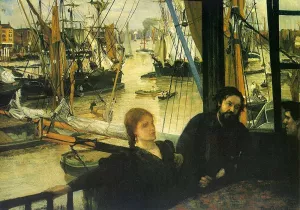 Wapping on Thames painting by James Abbott McNeill Whistler
