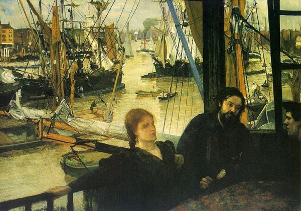 Wapping on Thames by James Abbott McNeill Whistler - Hand-Painted Oil Painting Reproduction