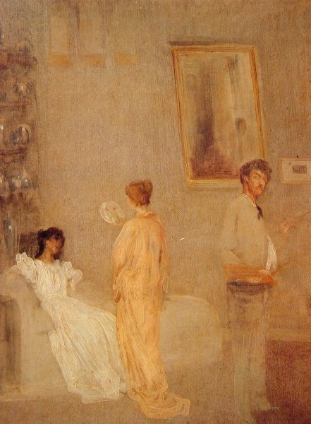 Main Product Photo of Whistler in His Studio Painting by James Abbott McNeill Whistler