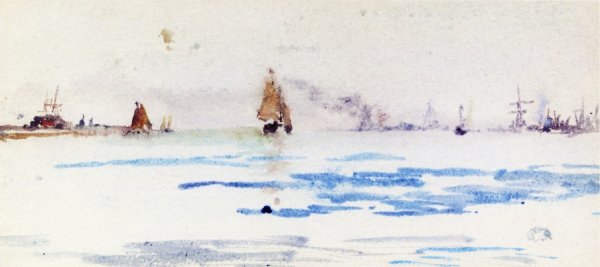 Zuyder Zee by James Abbott McNeill Whistler - Hand-Painted Oil Painting Reproduction