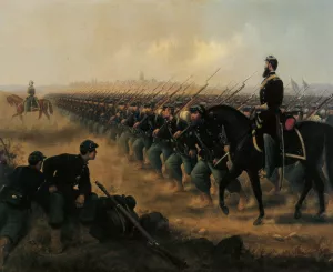 View of the Grand Army of the Republic by James Alexander Walker - Oil Painting Reproduction