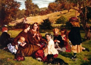 Summertime Gloucestershire by James Archer Oil Painting