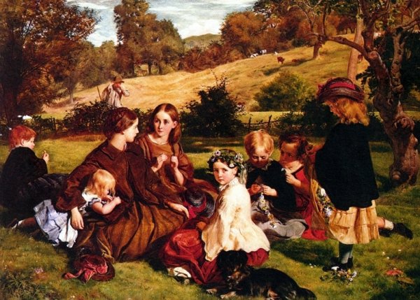 Summertime Gloucestershire by James Archer - Hand-Painted Oil Painting Reproduction