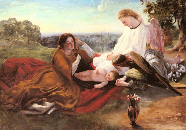 The Adoration by James Archer - Hand-Painted Oil Painting Reproduction