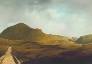 A Mountain Road In Mayo by James Arthur O'Connor Oil Painting