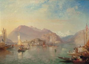Isola Bella, Lake Maggiore, Italy by James Baker Pyne Oil Painting