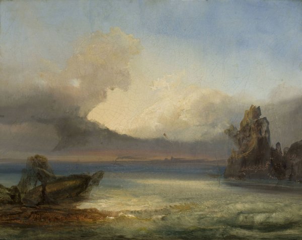 Marine landscape by James Baker Pyne - Hand-Painted Oil Painting Reproduction