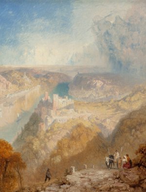 The Castle of Rheinstein by James Baker Pyne Oil Painting