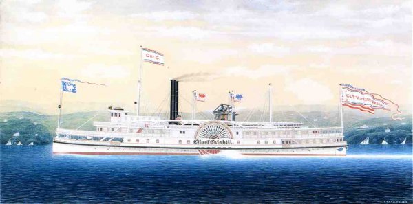 Main Product Photo of City of Catskill Painting by James Bard