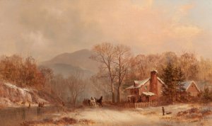 A Winter's Afternoon by James Brade Sword Oil Painting