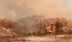 A Winter's Afternoon by James Brade Sword Oil Painting