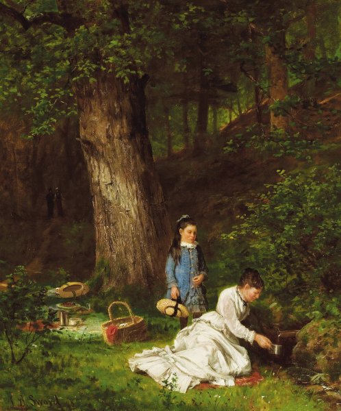 The Picnic by James Brade Sword - Hand-Painted Oil Painting Reproduction