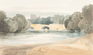 Bridge at Knaresborough by James Bulwer Oil Painting