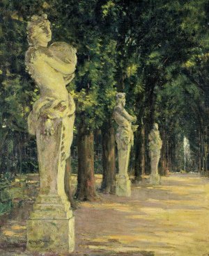 Allee de l'Ete, Versailles Oil painting by James Carroll Beckwith