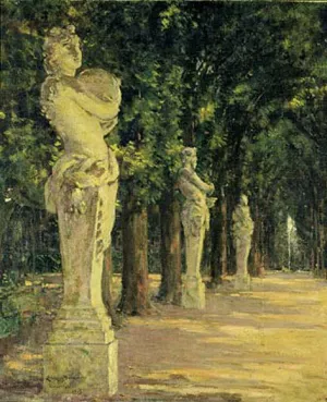Allee de l'Ete, Versailles by James Carroll Beckwith Oil Painting