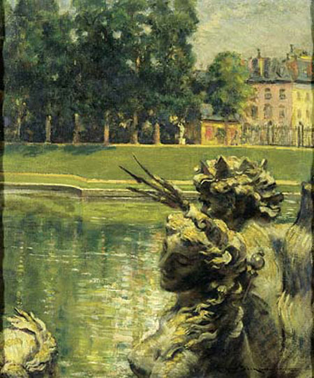 Main Product Photo of Bassin de Neptune, Versailles Painting by James Carroll Beckwith