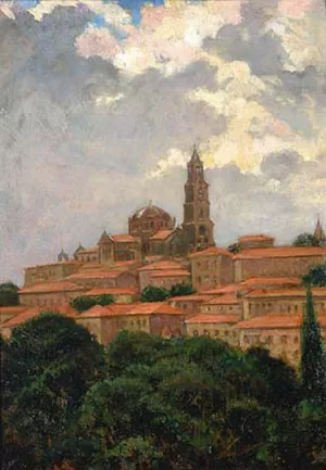 Cathedral at le Puy painting by James Carroll Beckwith