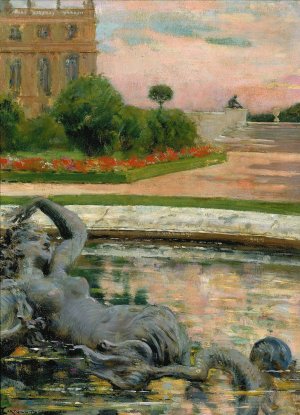 Parterre du Nord, Fontaine des Sirenes Oil painting by James Carroll Beckwith