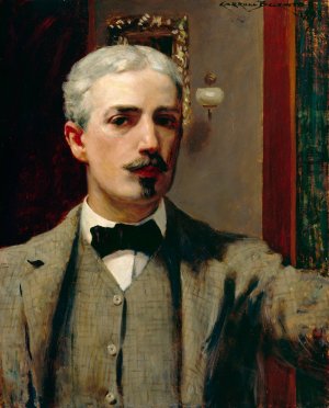 Self Portrait by James Carroll Beckwith Oil Painting