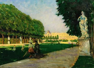 The Tapis Vert, Versailles Oil painting by James Carroll Beckwith