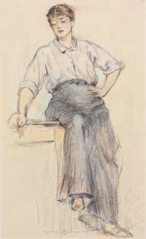 The Toiler by James Carroll Beckwith Oil Painting