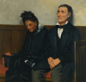 Darby And Joan by James Charles Oil Painting