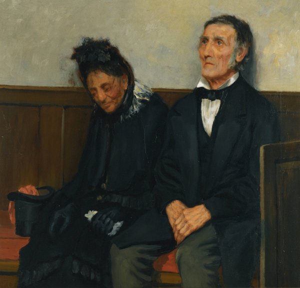 Main Product Photo of Darby And Joan  Painting by James Charles