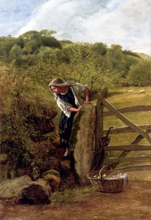 Going To Market by James Clarke Hook - Oil Painting Reproduction