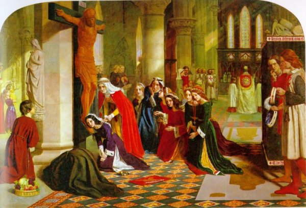 Main Product Photo of The Renunciation of Queen Elizabeth of Hungary Painting by James Collinson