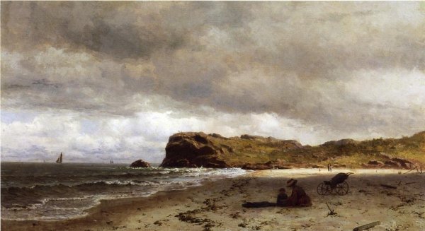 Bass Rocks, Near Gloucester, Massachusetts by James Craig Nicoll - Hand-Painted Oil Painting Reproduction