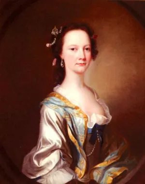 Portrait Of Miss Parker by James Cranke - Oil Painting Reproduction
