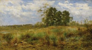 The Meadow Grass, Atlantic Highlands, New Jersey by James Crawford Thom Oil Painting