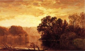 Fall River Landscape Oil painting by James David Smillie