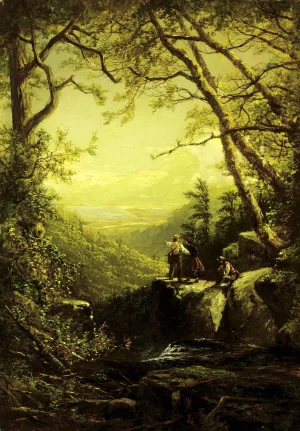 Kaaterskill Clove, January 1865 by James David Smillie Oil Painting