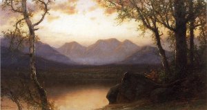 Lake in the Mountains Oil painting by James David Smillie