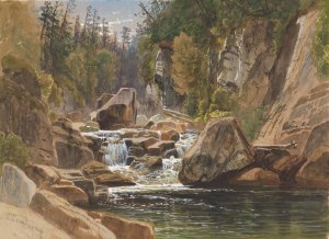 On the Ausable by James David Smillie Oil Painting